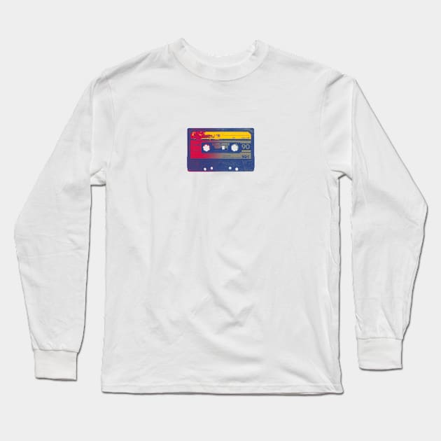 Audio Cassette Tape no1 Long Sleeve T-Shirt by VrijFormaat